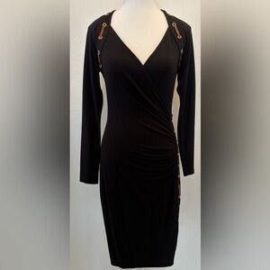 Elegant Black Long Sleeve Dress